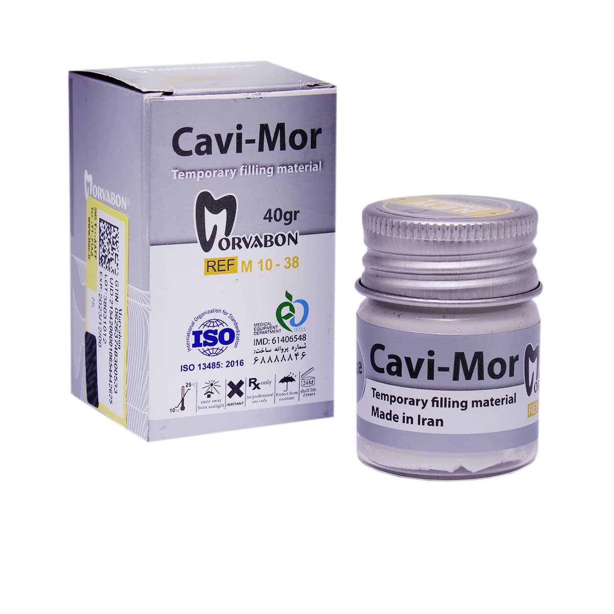 خمیر پانسمان موقت کوی مور 40 گرمی Cavi-Mor Temporary Filling